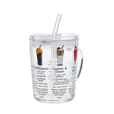 Кружка з кришкою та трубочкою Homla EMBO SUMMER 400 мл Прозорий - 4 Кружка з кришкою та трубочкою Homla EMBO SUMMER 400 мл Прозорий 207481 фото - 4