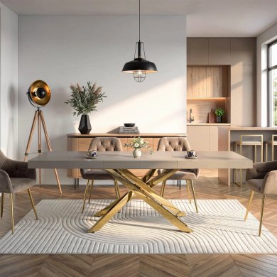 Розкладний обідній стіл Mebel Elit HAMPTON Кашемір ME.HAMPTON/KASZ/ZL/S160-240 фото - 10