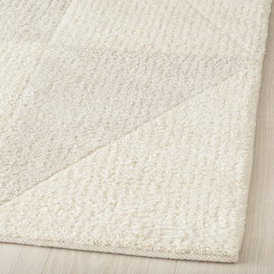 IKEA Килим PLANKORSNING 170х240 см Бежевий (ИКЕА ПЛАНКОРСНИНГ) 10556225 фото - 3