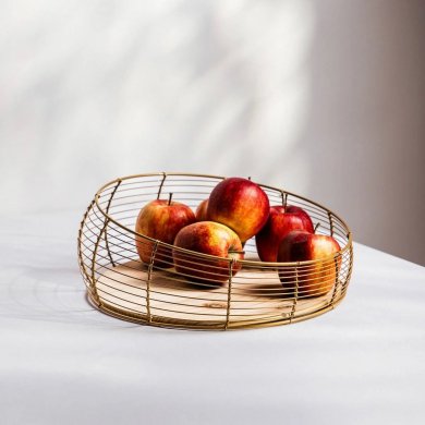 Корзина Homla SANDIA 33x13 см Золотой 237120 фото - 4