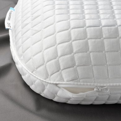 IKEA Ергономічна подушка KLUBBSPORRE 44х56 см Білий (ИКЕА КЛУББСПОРРЕ) 00446096 фото - 22