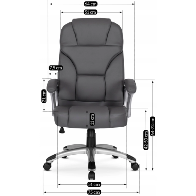 Офісне крісло Mebel Elit BARNI Сірий - 9 Офісне крісло Mebel Elit BARNI Сірий ME.BARNI/P/E/FO фото - 9