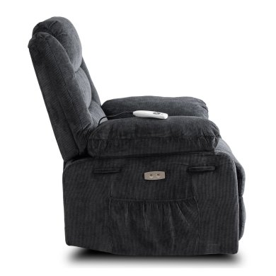 Кресло мягкое раскладное с реклайнером Mebel Elit JASPER Черный ME.JASPER/CZ/T/FW фото - 4