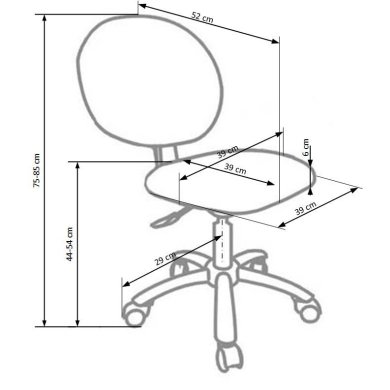 Поворотное кресло Halmar Gol | Зеленый - 3 Поворотное кресло Halmar Gol | Зеленый V-CH-GOL-FOT фото - 3