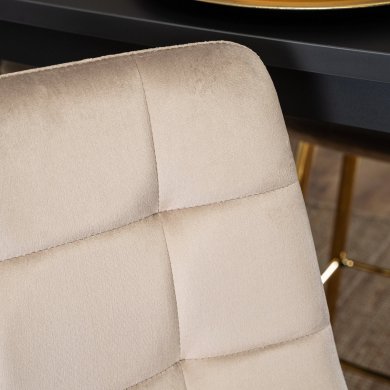 Барный стул Mebel Elit ARIEL Welur Бежевый - 7 Барный стул Mebel Elit ARIEL Welur Бежевый ME.ARIEL/EC/ZL/V/H фото - 7