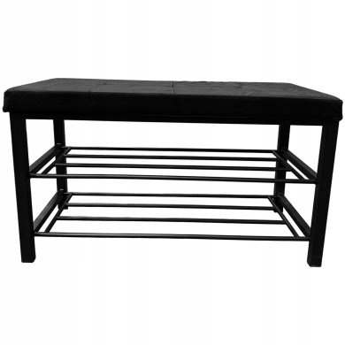 Скамейка для обуви Kontrast LOFT Welur Черный 6.01.83345 фото - 2