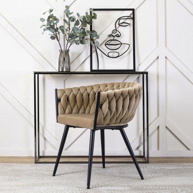 Обеденный стул Mebel Elit EMPOLI Welur Бежевый - 6 Обеденный стул Mebel Elit EMPOLI Welur Бежевый ME.EMPOLI/BZ/V/K фото - 6