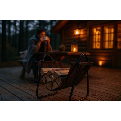 Дровница Garden Line 46x42x52 см Черный KOM5851 фото - 3