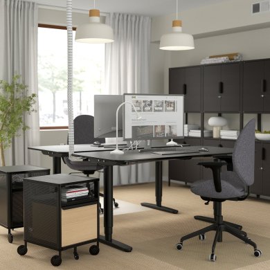 IKEA Офисное кресло HATTEFJALL Темно-серый (ИКЕА ХАТТЕФЬЯЛЛЬ) 30538971 фото - 2