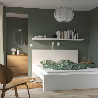 IKEA Топер NASFJALLET 140х200 см Белый (ИКЕА НАСФЬАЛЛЕТ) 80558042 фото - 8