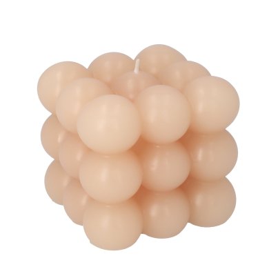 Свічка Homla BUBBLE 10x10см | Рожевий 208229 фото - 2