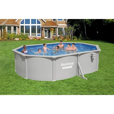 Каркасний басейн Bestway 56586 HYDRIUM 500x360х120 см Сірий BES56586 фото - 9