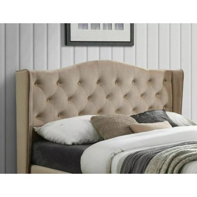 Кровать Signal ASPEN Welur 160х200 см Бежевый ASPENV160BD фото - 3