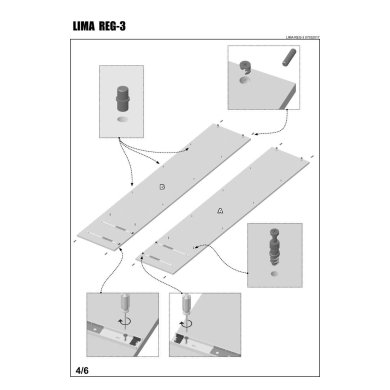 Стеллаж Halmar LIMA REG-3 Белый V-PL-LIMA-REG3-BIAŁY фото - 6