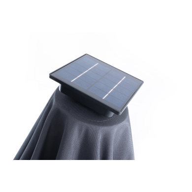 Садова парасоля з чохлом і LED Corciano SIENA SOLAR PANEL 300 см Антрацит 5901721052574 фото - 7
