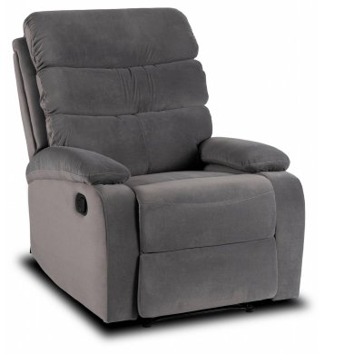 Кресло мягкое раскладное с реклайнером Mebel Elit KOBE Welur Серый - 2 Кресло мягкое раскладное с реклайнером Mebel Elit KOBE Welur Серый ME.KOBE/P/V/FW фото - 2