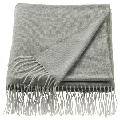 IKEA Плед HOLMVI 120x160 см Светло-серый (ИКЕА HOLMVI) 00513613