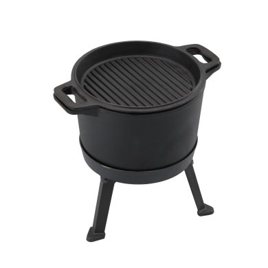 Чугунный котелок 3в1 Garden Line BBQ5930 8 л Черный BBQ5930 фото - 3