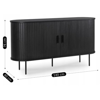 Комод Mebel Elit NATE Черный - 7 Комод Mebel Elit NATE Черный ME.NATE/CZ/KOM фото - 7