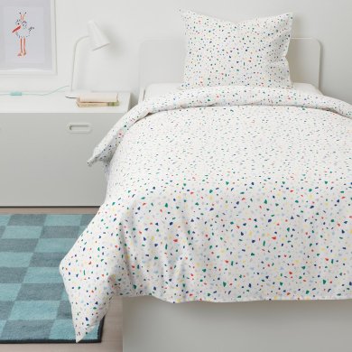 IKEA Комплект постельного белья MOJLIGHET 150x200 см Принт (ИКЕА MÖJLIGHET) 10423688 фото - 15
