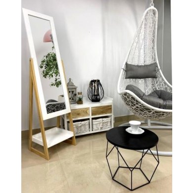 Зеркало Chomik 40x36x150 см | Белый / Дерево PHO9740 фото - 5