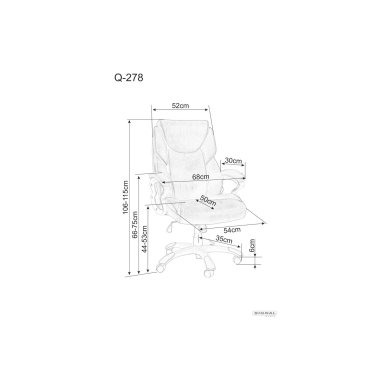Офісне крісло Signal Q-278 Коричневий OBRQ278BR фото - 8