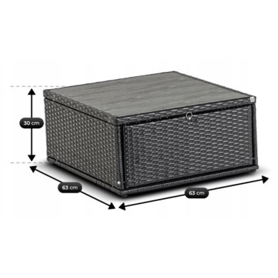 Комплект садових меблів Mebel Elit CALIENTE Чорний ME.CALIENTE/CZ/RT/OGR/ZES фото - 14