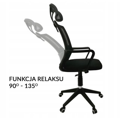 Офісне крісло Kontrast KB100 Чорний - 8 Офісне крісло Kontrast KB100 Чорний 5.90.20251 фото - 8