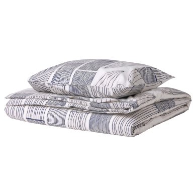 IKEA Комплект постельного белья BERGKORSORT 150х200 см Принт (ИКЕА БЕРГКОРСОРТ) 90570270