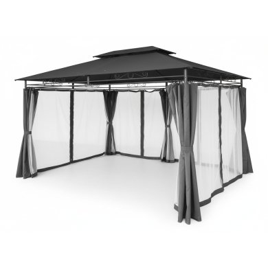 Садова альтанка з москітною сіткою Garden Line 4x3 м Темно-сірий TUN0389 фото - 6