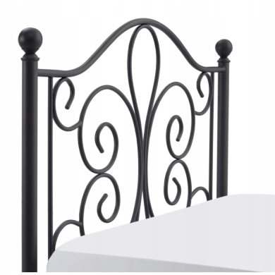 Ліжко Mebel Elit LORDI 160x200 см | Чорний - 6 Ліжко Mebel Elit LORDI 160x200 см | Чорний ME.LORDI/160/CZ/LOZ фото - 6