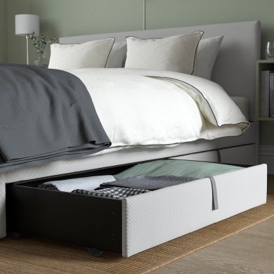 IKEA Кровать GLADSTAD 140x200 см Серый (ИКЕА ГЛАДСТАД) 09406798 фото - 7