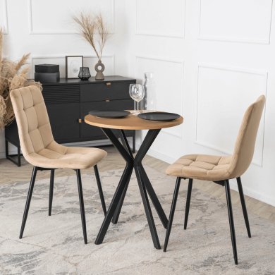 Обеденный стол Mebel Elit LAUREN 60 см Дуб золотой ME.LAUREN/D/CZ/S60 фото - 5