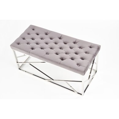 Банкетка Halmar Milagro | Серый / Серебристый V-CH-MILAGRO-ŁAWKA-SREBRNY/POPIEL фото - 5