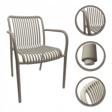 Садовий стілець Kontrast KP104 Бежевий 5.90.21145 фото - 2