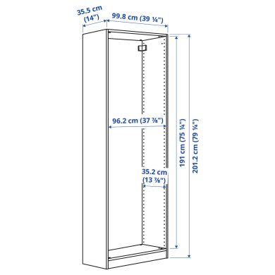 IKEA Корпус шкафа PAX (ИКЕА ПАКС) 90214563 фото - 2