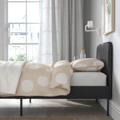 IKEA Кровать SLATTUM 90х200 см Темно-серый (ИКЕА СЛАТТУМ) 80571251 фото - 5