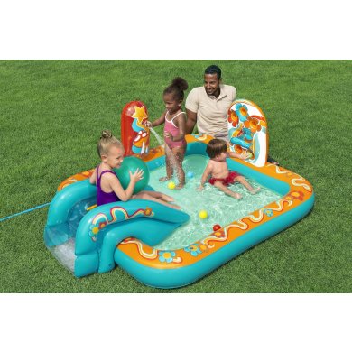 Надувной детский бассейн Bestway 53164 РЕТРО 193х152х74 см Принт BES53164 фото - 5