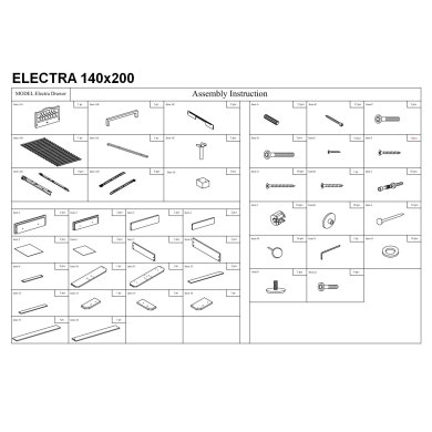 Ліжко Signal Electra | 140х200 / Сірий / Дуб ELECTRA140SZD фото - 8