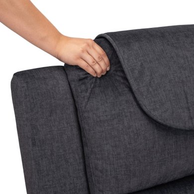 Кресло мягкое раскладное массажное с реклайнером Mebel Elit FENIX 2 Темно-серый ME.FENIX2/P/T/FW фото - 11