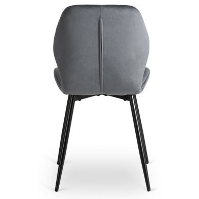 Обідній стілець Mebel Elit LILAC Welur Сірий - 4 Обідній стілець Mebel Elit LILAC Welur Сірий ME.LILAC/P/V/K фото - 4