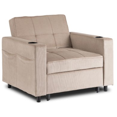 Кресло мягкое раскладное Mebel Elit SOLOR Velvet Бежевый ME.SOLOR/BZ/CZ/SZTR/FW фото - 3