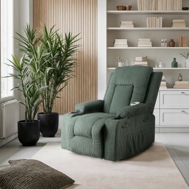 Крісло м'яке розкладне масажне з реклайнером Mebel Elit BOX Velvet Зелений - 13 Крісло м'яке розкладне масажне з реклайнером Mebel Elit BOX Velvet Зелений ME.BOX2/Z/SZTR/FW фото - 13