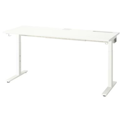 IKEA Каркас столу регульований MITTZON 120/140/160x60 см Білий 30527920 фото - 4