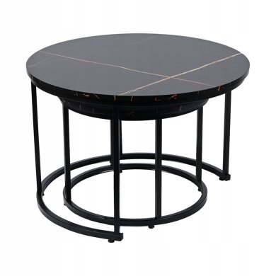 Комплект журнальних столів Kontrast SK106MCz Marmur 2 шт Чорний - 3 Комплект журнальних столів Kontrast SK106MCz Marmur 2 шт Чорний 6.06.14744 фото - 3
