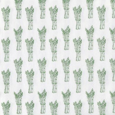 Салфетки Duka Sparris | Белый / Зеленый 2220589 фото - 2