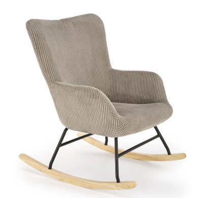 Кресло-качалка мягкое Halmar BELMIRO Пепельный - 3 Кресло-качалка мягкое Halmar BELMIRO Пепельный V-CH-BELMIRO-FOT-POPIELATY фото - 3