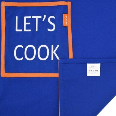 Кухонний фартух та кухарський ковпак Duka Lets Cook Kids | Синій 1219221 фото - 6