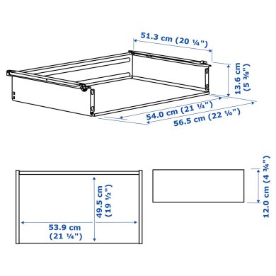 IKEA Выдвижной ящик HJALPA (ИКЕА HJÄLPA) 60330979 фото - 2