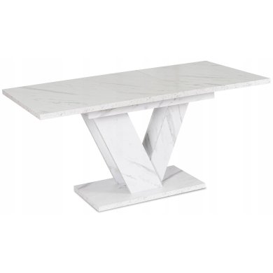 Раскладной обеденный стол Mebel Elit CLARK Marmur Белый PM.DUBAJ/BM/S фото - 2